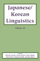 Book cover of: Japanese/Korean Linguistics, Vol. 26. By: Shōichi Iwasaki