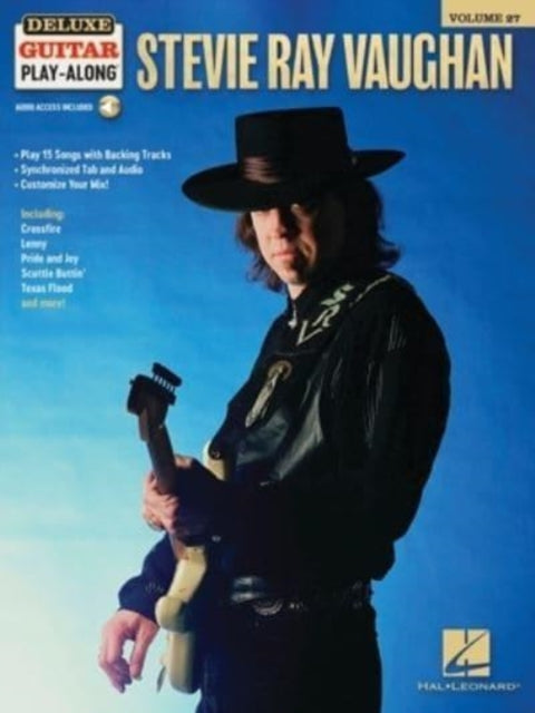 Book cover of: Stevie Ray Vaughan -Del. Guitar Play-Along Vol. 27. By: Stevie Ray Stevie Ray Vaughan