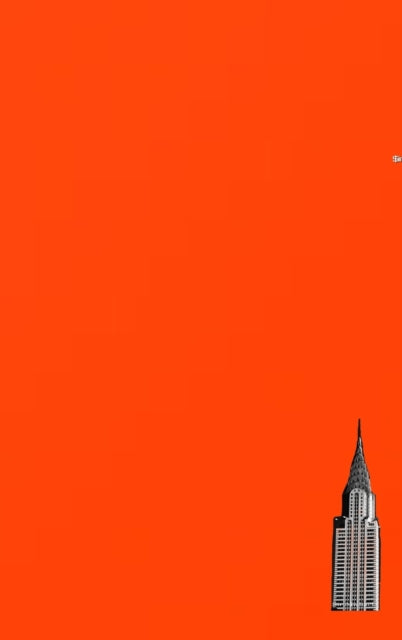 Book cover of: NYC Chrysler building bright orange grid style page notepad $ir Michael limited edition. By: Michaelhuhn