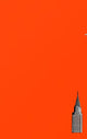 Book cover of: NYC Chrysler building bright orange grid style page notepad $ir Michael limited edition. By: Michaelhuhn