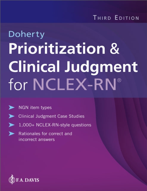 Book cover of: Prioritization & Clinical Judgment for NCLEX-RN®. By: Christi D. Doherty