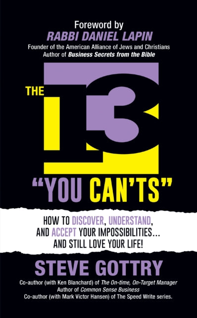 Book cover of: 13 "You Can'ts". By: Steve Gottry