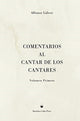 Book cover of: Comentarios al Cantar de los Cantares