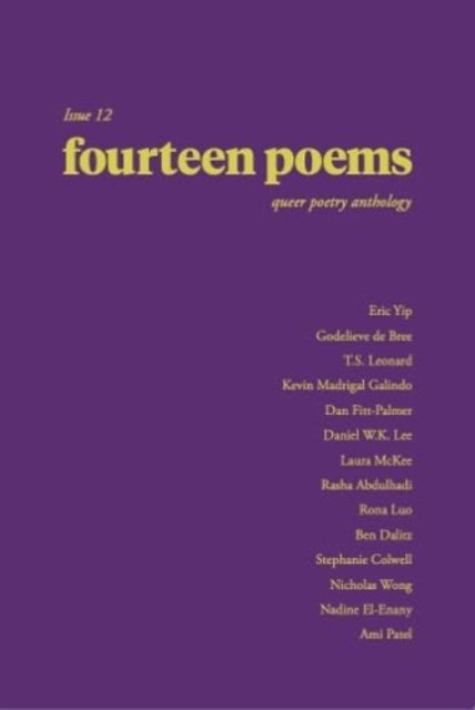 Book cover of: fourteen poems Issue 12: a queer poetry anthology