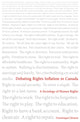 Book cover of: Debating Rights Inflation in Canada. By: Dominique Clément