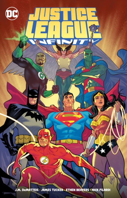 Book cover of: Justice League Infinity. By: J. M. Dematteis