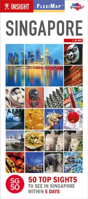 Insight Guides Flexi Map Singapore Turning 50