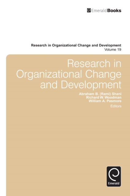 Book cover of: Research in Organizational Change and Development. By: William A. Pasmore