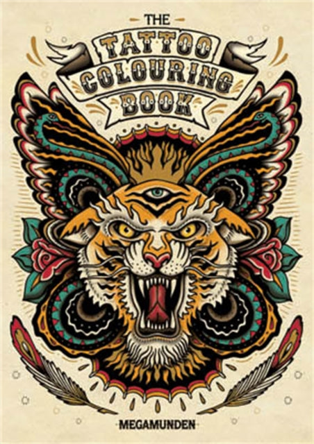 Book cover of: Tattoo Colouring Book. By: Megamunden