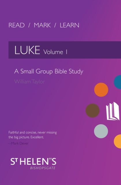 Book cover of: Read Mark Learn: Luke Vol. 1. By: William Taylor