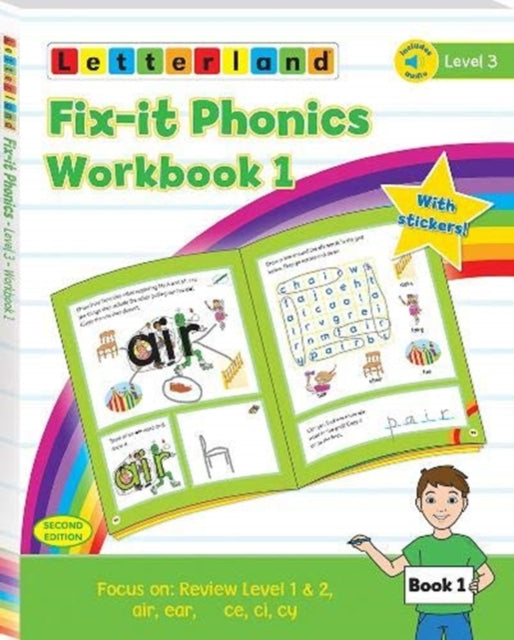 Book cover of: Fix-it Phonics - Level 3 - Workbook 1 (2nd Edition)
