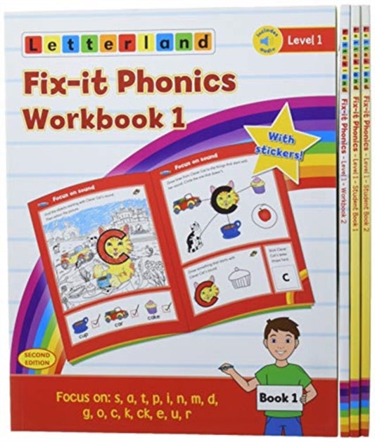Book cover of: Fix-it Phonics - Level 1 - Student Pack (2nd Edition)