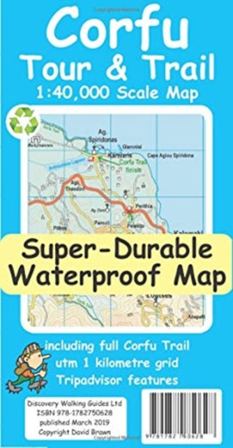 Book cover of: Corfu Tour & Trail Super-Durable Map