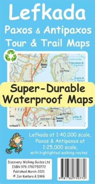 Book cover of: Lefkada, Paxos and Antipaxos Tour and Trail Maps