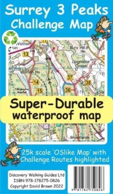 Book cover of: Surrey 3 Peaks Challenge Map and Guide