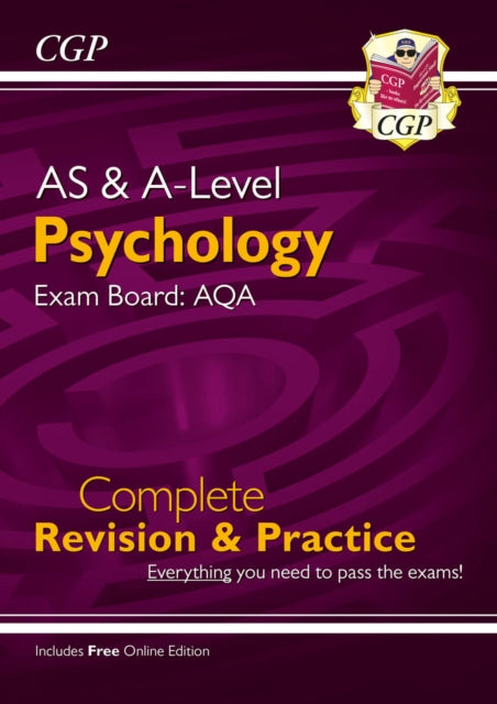 Book cover of: A-Level and AS Psychology: AQA Complete Revision & Practice with Online Edition