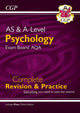 Book cover of: A-Level and AS Psychology: AQA Complete Revision & Practice with Online Edition