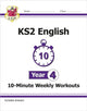 Book cover of: KS2 Year 4 English 10-Minute Weekly Workouts