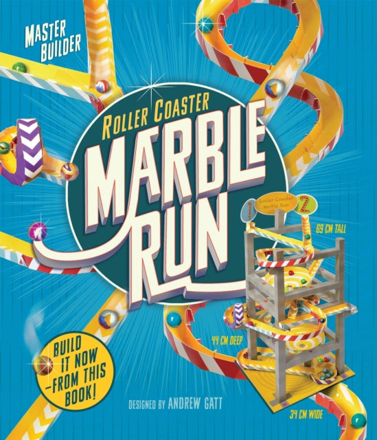 Book cover of: Master Builder - Roller Coaster Marble Run. By: Andrew Gatt