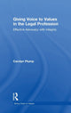 Book cover of: Giving Voice to Values in the Legal Profession. By: Carolyn Plump