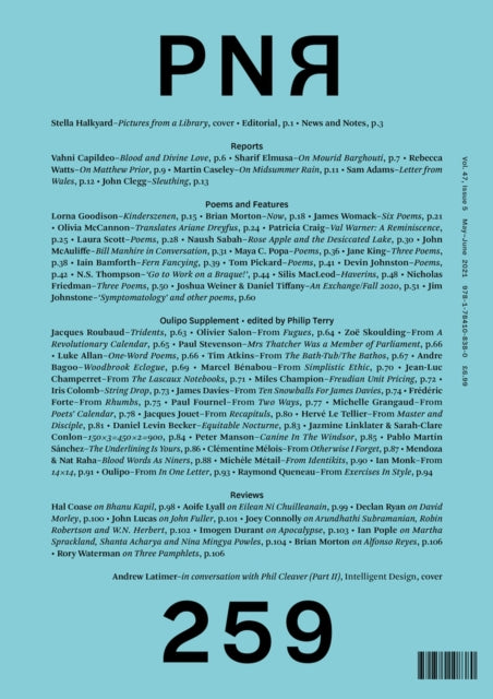 Book cover of: PN Review 259. By: Andrew Latimer