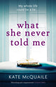 Book cover of: What She Never Told Me. By: Kate McQuaile