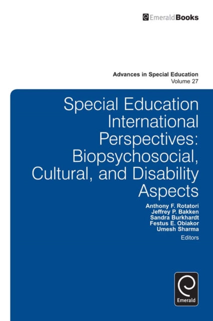 Book cover of: Special Education International Perspectives. By: Anthony F. Rotatori