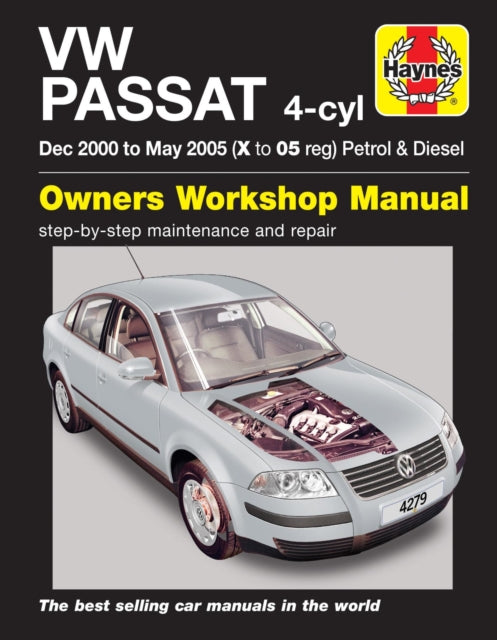 Book cover of: VW Passat Petrol & Diesel (Dec 00 - May 05) Haynes Repair Manual. By: Haynes