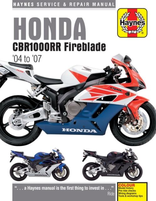 Book cover of: Honda CBR1000RR (04 -07). By: Haynes Publishing
