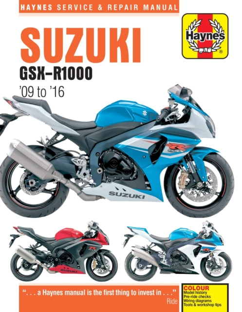 Book cover of: Suzuki GSX-R1000 (09 - 16) Haynes Repair Manual. By: Haynes Publishing