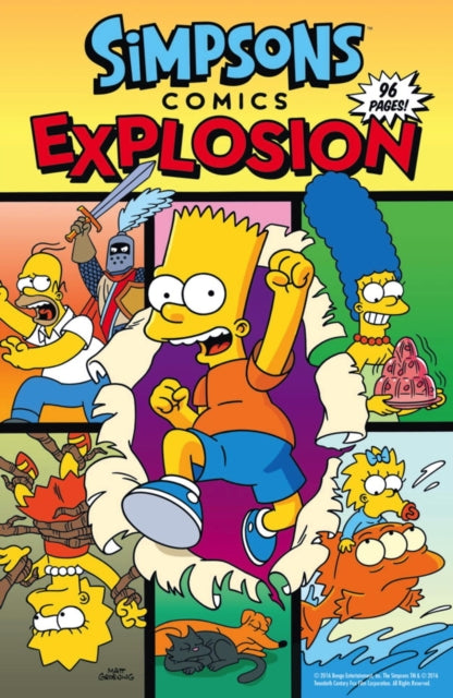 Book cover of: Simpsons Comics - Explosion. By: Matt Groening
