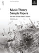 Book cover of: Music Theory Sample Papers, ABRSM Grade 1
