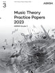 Book cover of: Music Theory Practice Papers 2023, ABRSM Grade 3