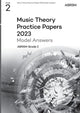 Book cover of: Music Theory Practice Papers Model Answers 2023, ABRSM Grade 2