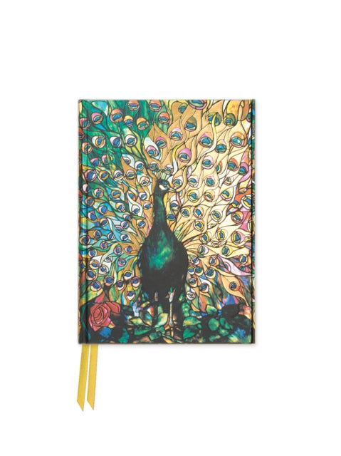 Book cover of: Tiffany: Displaying Peacock (Foiled Pocket Journal). By: Flame Tree Publishing Staff