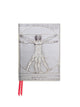 Book cover of: Da Vinci: Vitruvian Man (Foiled Pocket Journal). By: Flame Tree Studio