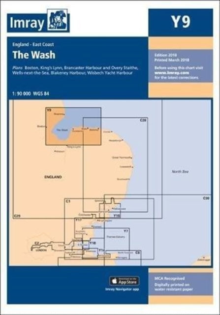 Book cover of: Imray Chart Y9
