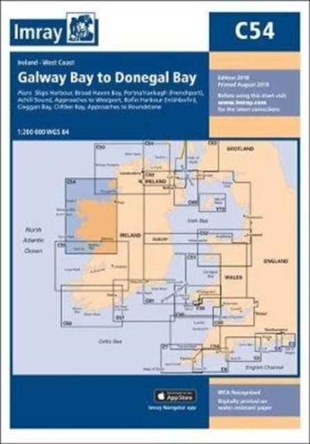 Book cover of: Imray Chart C54