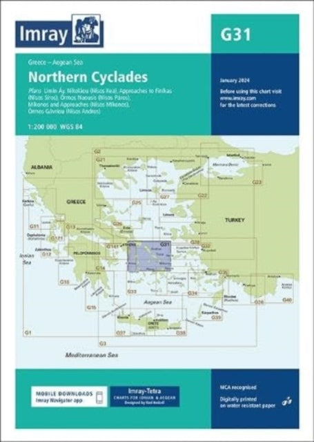 Book cover of: Imray Chart G31