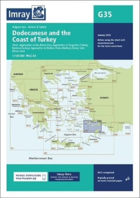 Book cover of: Imray Chart G35