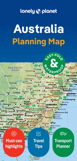 Book cover of: Lonely Planet Australia Planning Map. By: Lonely Planet