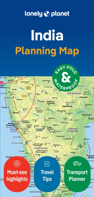 Book cover of: Lonely Planet India Planning Map