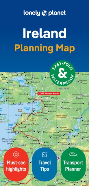 Book cover of: Lonely Planet Ireland Planning Map. By: Lonely Planet