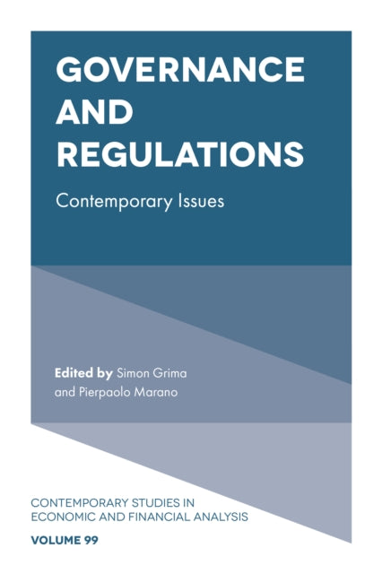 Book cover of: Governance and Regulations. By: Pierpaolo Marano