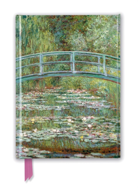 Book cover of: Claude Monet: Bridge over a Pond of Water Lilies (Foiled Journal). By: Flame Tree Studio