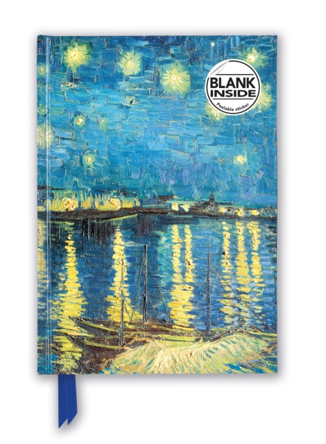 Book cover of: Vincent van Gogh: Starry Night over the Rhone (Foiled Blank Journal). By: Flame Tree Studio