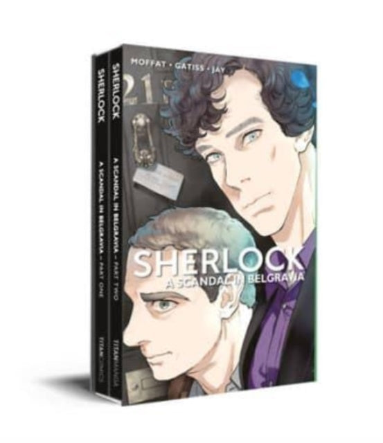Book cover of: Sherlock: A Scandal in Belgravia 1-2 Boxed Set. By: Steven Moffat