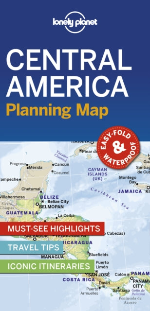 Book cover of: Lonely Planet Central America Planning Map. By: Lonely Planet