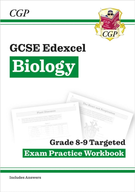 Book cover of: GCSE Biology Edexcel Grade 8-9 Targeted Exam Practice Workbook (includes answers)