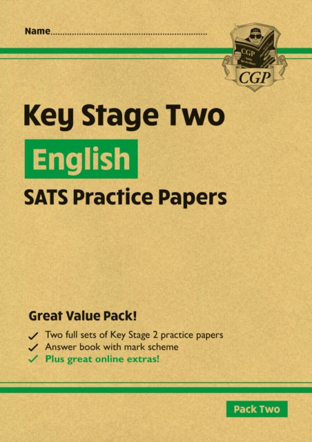 Book cover of: KS2 English Year 6 SATS Practice Papers: Pack 2 - for the 2026 tests (with free Online Extras)